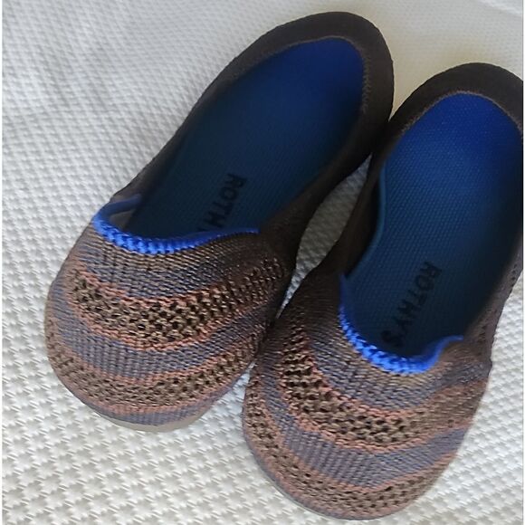 Rothy's Women's Flats in Blue, Purple, and Orange - Picture 6 of 12